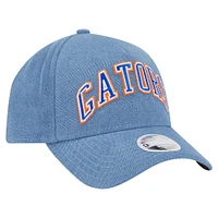 Women's New Era Denim Florida Gators A-Frame 9FORTY Adjustable Hat
