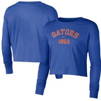 Women's Nike Royal Florida Gators Est. Cropped Long Sleeve T-Shirt