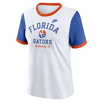 Women's Nike White Florida Gators Legacy Fundamental Expression Tri-Blend T-Shirt