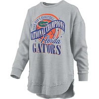 Tribune de presse féminine grise : Florida Gators, champions nationaux basketball masculin la NCAA 2025