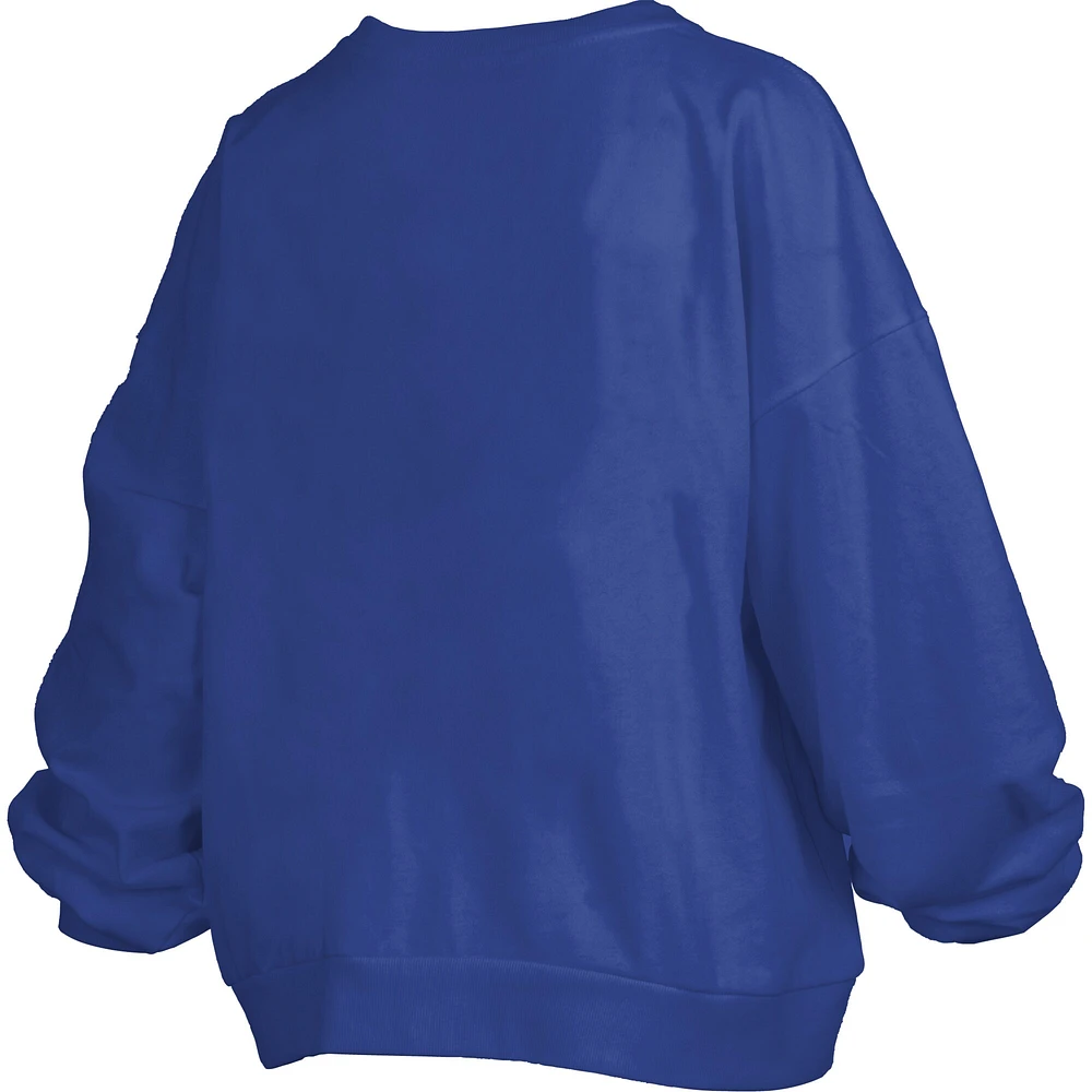 Sweat-shirt en polaire surdimensionné Barkley Janice, champion national de basketball masculin la NCAA 2025, pour femmes, Royal Florida Gators