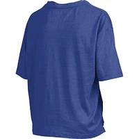 Women's Pressbox Royal Florida Gators 2025 NCAA Men's Basketball National Champions World Ball Motley Crew Oversized Slub T-Shirt