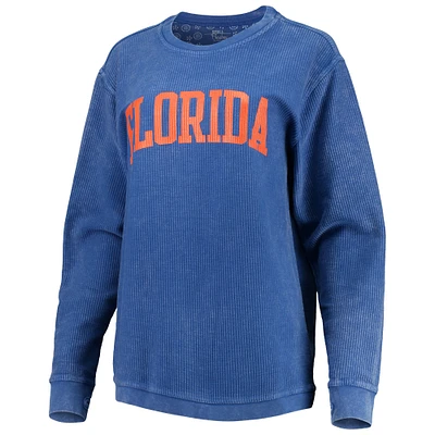 Pressbox Royal Florida Gators Comfy Cord Vintage Wash Basic Arch Pull-over pour femme