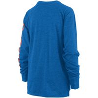 Women's Pressbox Royal Florida Gators Two-Hit Canyon Long Sleeve T-Shirt