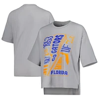 T-shirt Pressbox Silver Florida Gators Rock & Roll School of pour femme