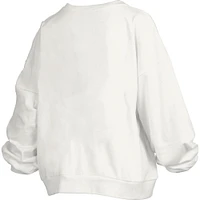Women's Pressbox White Florida Gators 2025 NCAA Men's Basketball National Champions Trilogy Janice Oversized Fleece Pullover Sweatshirt