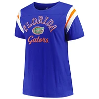 Profile Royal Florida Gators T-shirt rayé à encolure dégagée pour femme