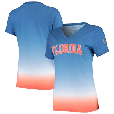 Florida Gators Women's Ombre V-Neck T-Shirt - Royal