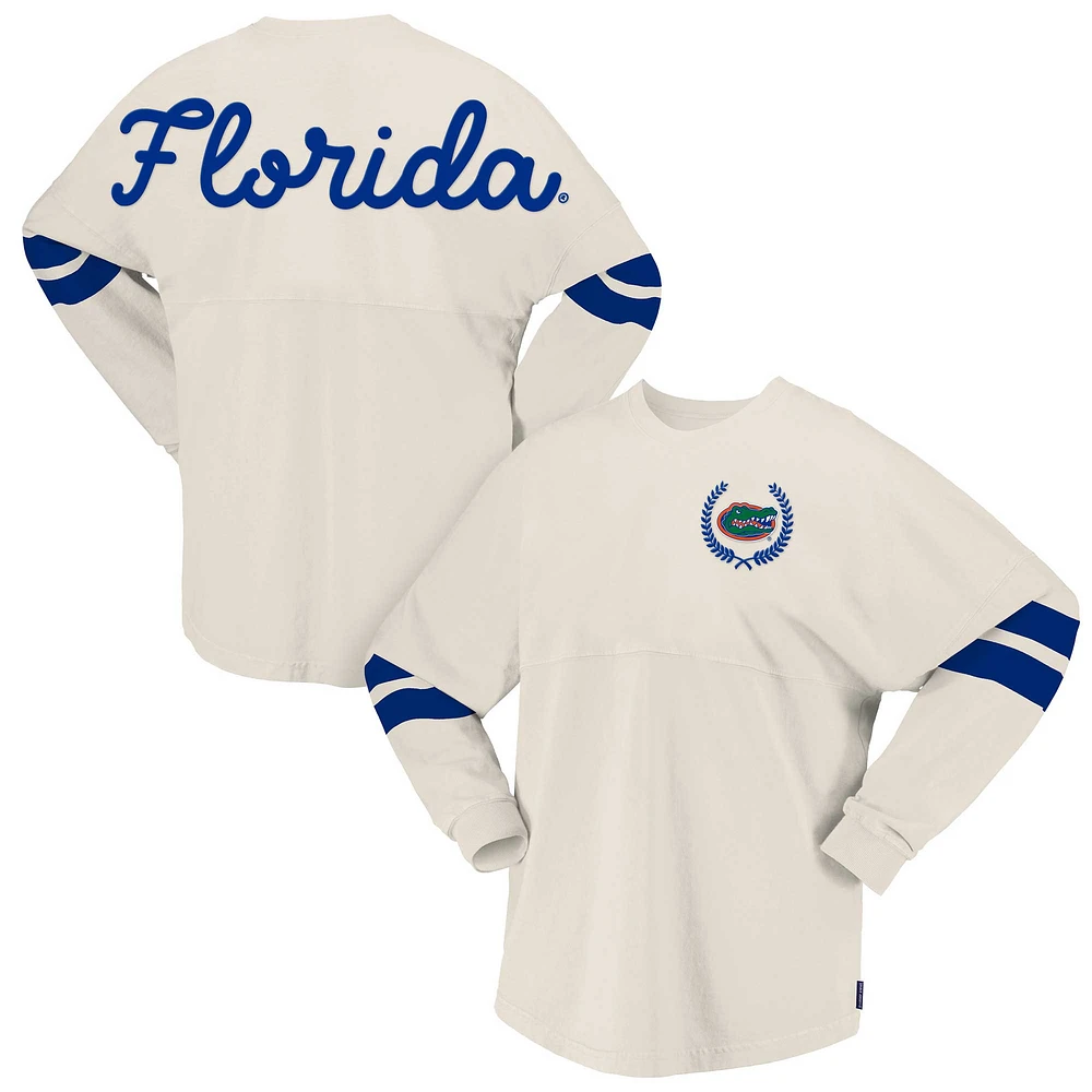 T-shirt surdimensionné pour femmes Spirit Jersey crème Florida Gators