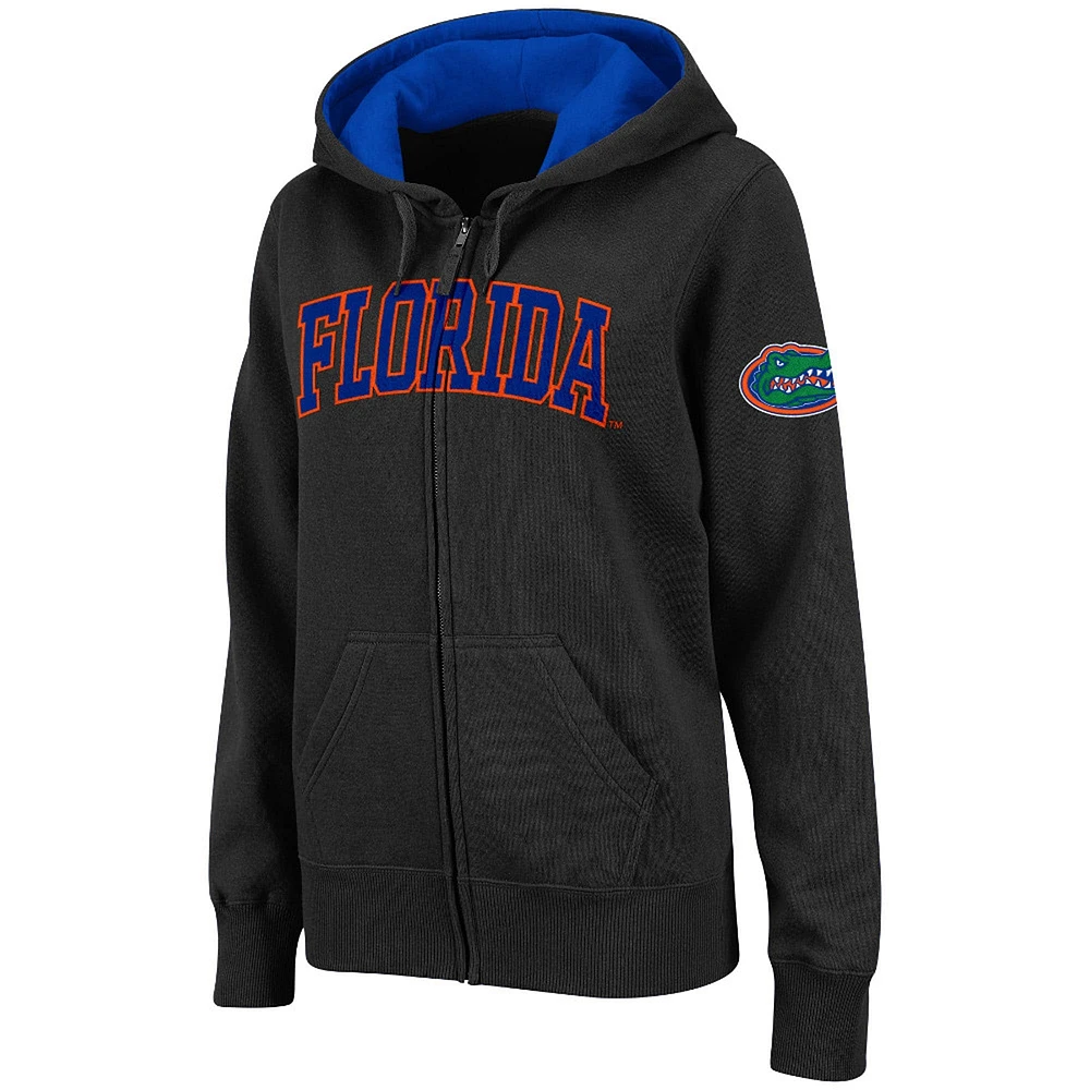 Sweat à capuche entièrement zippé Stadium Athletic Florida Gators pour femme avec nom arqué