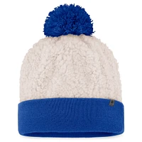 Bonnet en tricot à revers Grace Sherpa Top of the World pour femmes, crème avec pompon, Florida Gators Grace