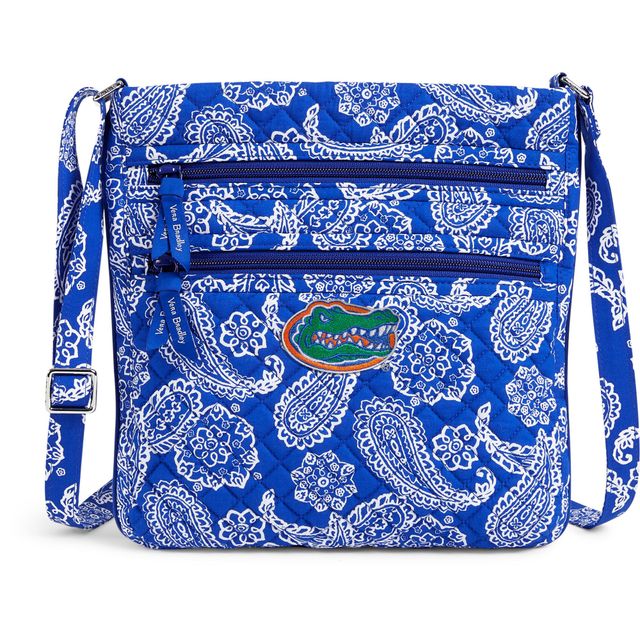 Vera Bradley Royal Florida Gators Iconic Triple-Zip Bandana Hipster Crossbody Purse pour femme