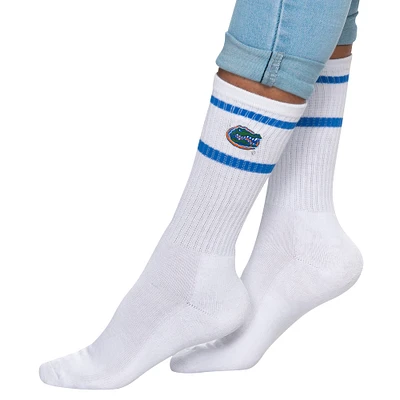 Chaussettes à rayures blanches pour femmes ZooZatz Florida Gators