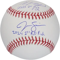 Wyatt Langford & Jac Caglianone Florida Gators Autographed Baseball with Multiple 1st Round Pick Inscriptions