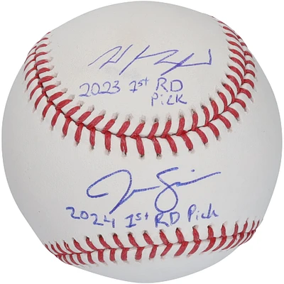 Wyatt Langford & Jac Caglianone Florida Gators Autographed Baseball with Multiple 1st Round Pick Inscriptions