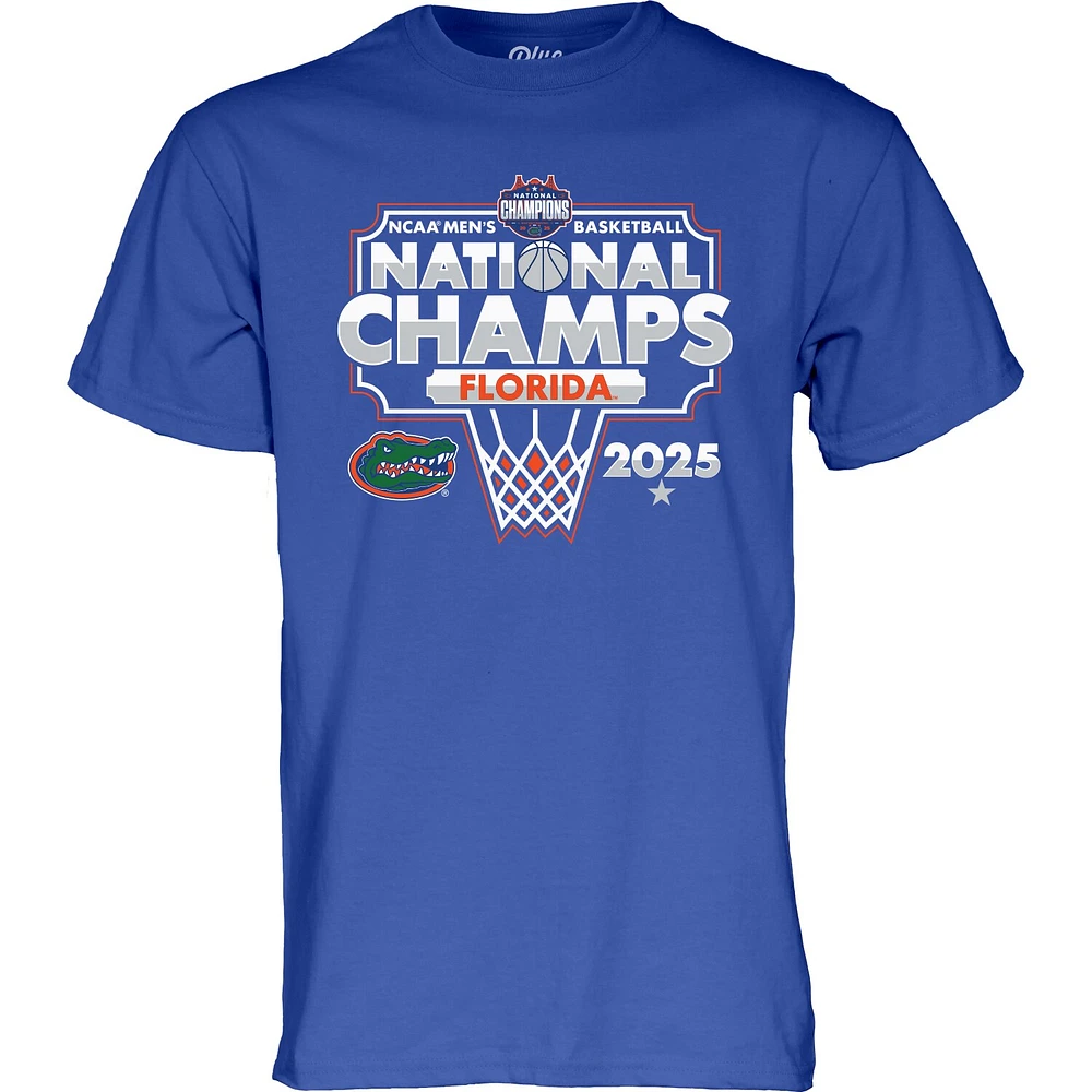 Youth Blue 84 Royal Florida Gators 2025 NCAA Men's Basketball National Champions Bracket T-Shirt