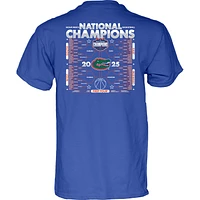 Youth Blue 84 Royal Florida Gators 2025 NCAA Men's Basketball National Champions Bracket T-Shirt