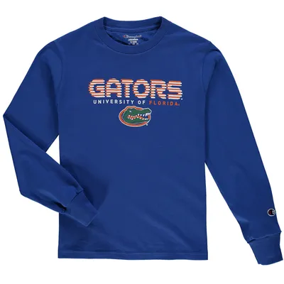 Florida Gators Champion Youth Jersey Long Sleeve T-Shirt - Royal