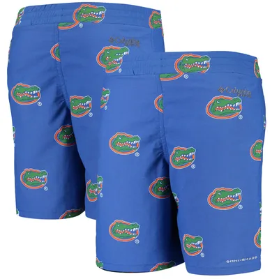 Florida Gators Columbia Youth Backcast Printed Omni-Shade Shorts - Royal