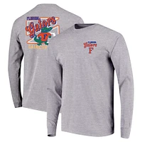 Youth Gray Florida Gators Retro Script Long Sleeve T-Shirt