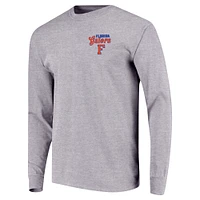 Youth Gray Florida Gators Retro Script Long Sleeve T-Shirt