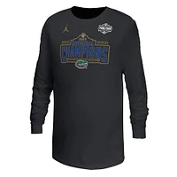 Youth Jordan Brand  Black Florida Gators 2025 NCAA Men's Basketball National Champions Celebration Long Sleeve T-Shirt