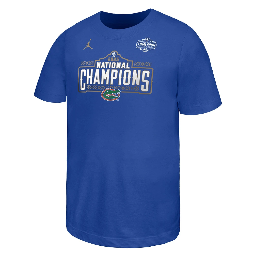 Youth Jordan Brand Royal Florida Gators 2025 NCAA Men's Basketball National Champions Celebration T-Shirt