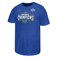 Youth Jordan Brand  Royal Florida Gators 2025 NCAA Men's Basketball National Champions Celebration T-Shirt