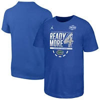 Youth Jordan Brand  Royal Florida Gators 2025 NCAA Men's Basketball Tournament March Madness Final Four Locker Room T-Shirt