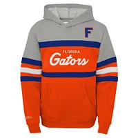 Sweat à capuche orange Mitchell & Ness pour jeunes des Florida Gators Head Coach