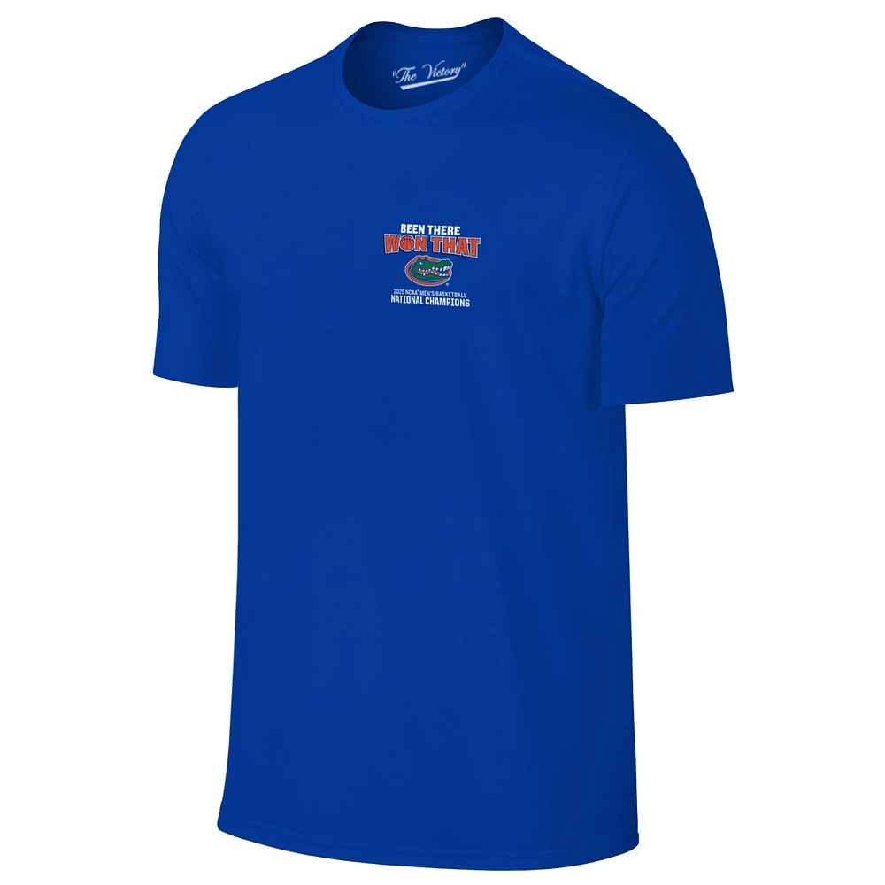 Youth Original Retro Brand Royal Florida Gators 2025 NCAA Men's Basketball National Champions T-Shirt