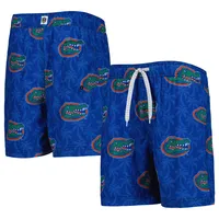 Youth Wes & Willy  Royal Florida Gators Palm Tree Swim Shorts