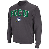 Sweat-shirt à capuche avec logo et arche pour homme Colosseum Charcoal Florida Gulf Coast Eagles