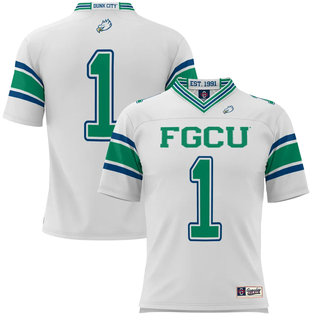 Reductor pack Bestaan Lids #1 Florida Gulf Coast Eagles ProSphere Endzone Football Jersey - White  | Connecticut Post Mall