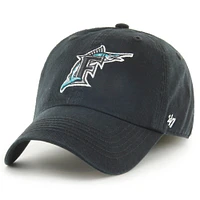 Casquette ajustée pour homme '47 Florida Marlins Cooperstown Collection Franchise noire