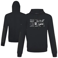 Men's Levelwear  Black Florida Marlins Cooperstown Collection Bombay Campaign Pullover Hoodie