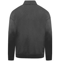 Men's Levelwear  Black Florida Marlins Cooperstown Collection Murray Quarter-Zip Sweatshirt
