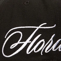 Casquette snapback Just Don x MLB Lux Script noire des Florida Marlins de Mitchell & Ness pour homme