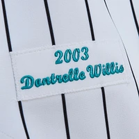 Men's Mitchell & Ness Dontrelle Willis White Florida Marlins Cooperstown Collection Authentic Jersey