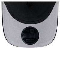 Men's New Era Black Florida Marlins Cooperstown Collection Gradient 9FORTY A-Frame M-Crown Trucker Adjustable Hat