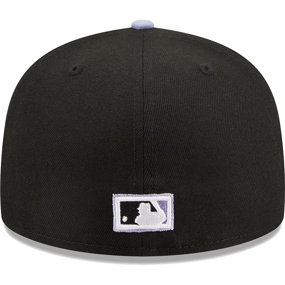 Casquette ajustée 59FIFTY avec écusson latéral de la collection Florida Marlins Cooperstown New Era pour homme