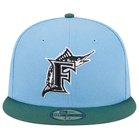 Casquette ajustée 59FIFTY pour homme New Era bleu ciel/cilantro Florida Marlins 2003 World Series Cooperstown Collection