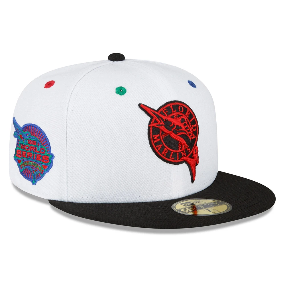 NWE FLAMAR WHITE MLB PRIMARY EYES 59FIFTY HATMENHIC