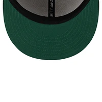 Men's New Era x Just Don Light Beige/ Black Florida Marlins Earth Day 59FIFTY Fitted Hat