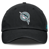 Men's Nike Black Florida Marlins Club Adjustable Hat