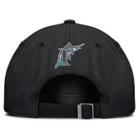 Men's Nike Black Florida Marlins Club Adjustable Hat
