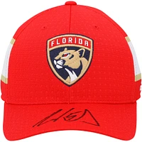 Aaron Ekblad Florida Panthers Autographed Red adidas Cap