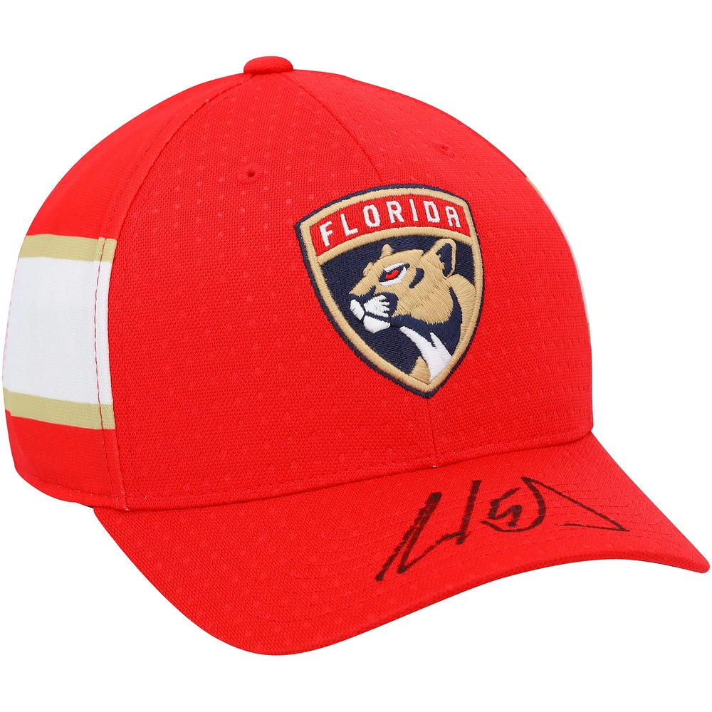 Aaron Ekblad Florida Panthers Autographed Red adidas Cap