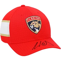 Aaron Ekblad Florida Panthers Autographed Red adidas Cap