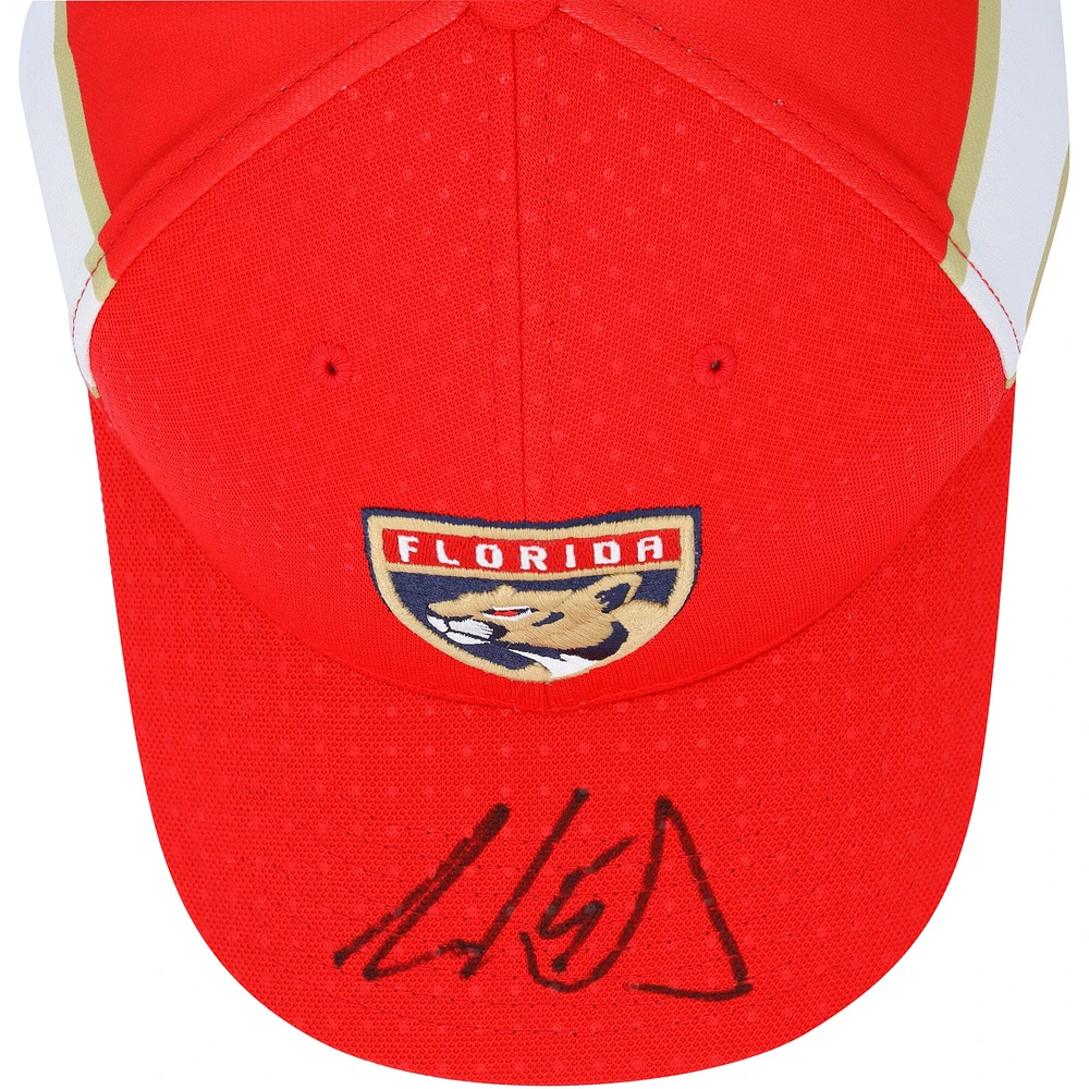 Aaron Ekblad Florida Panthers Autographed Red adidas Cap